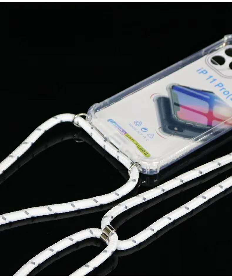 clear phone pouch with lanyard