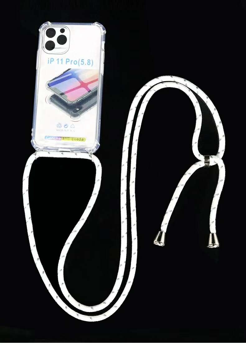 clear phone pouch with lanyard