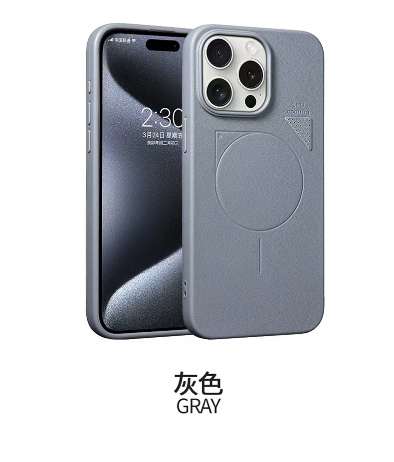 革柄magsafeスマホケース