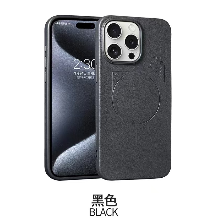 革柄magsafeスマホケース