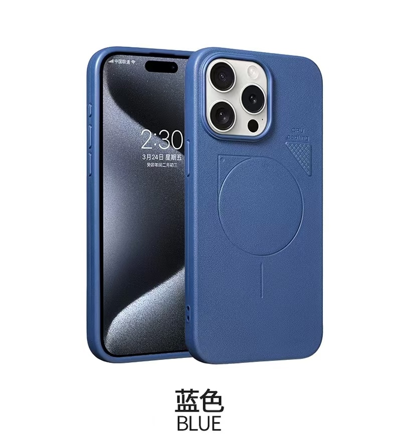 革柄magsafeスマホケース