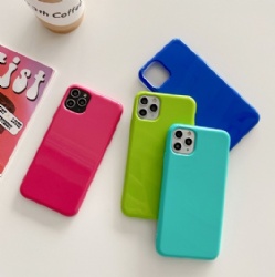Solid color mobile phone case