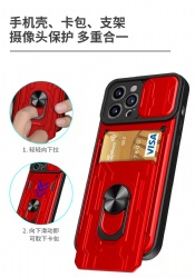 Card insert type  Phone case with ring holder